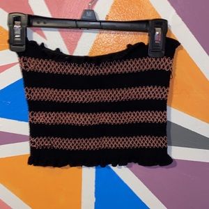 Black and Pink Tube Top
